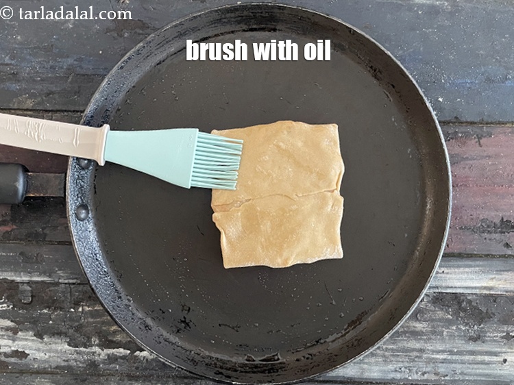 Step 38 – Brush with oil.