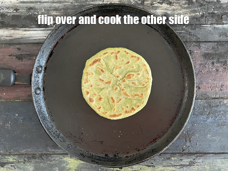 Step 39 – Flip over and cook the other side.