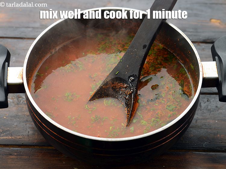 Step 41 – Mix well and cook on a medium flame for 1 minute.