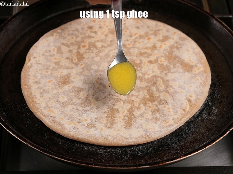Step 37 – Using 1 tsp ghee.