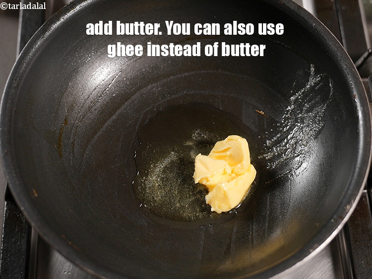 Step 38 – Add 2 tbsp <a href="https://www.tarladalal.com/glossary-butter-makhan-233i">butter</a>. You can also use ghee instead of butter.