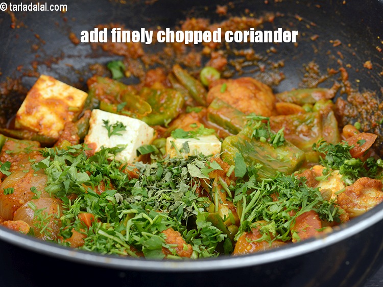 Step 38 – Add 1 tbsp finely chopped coriander.