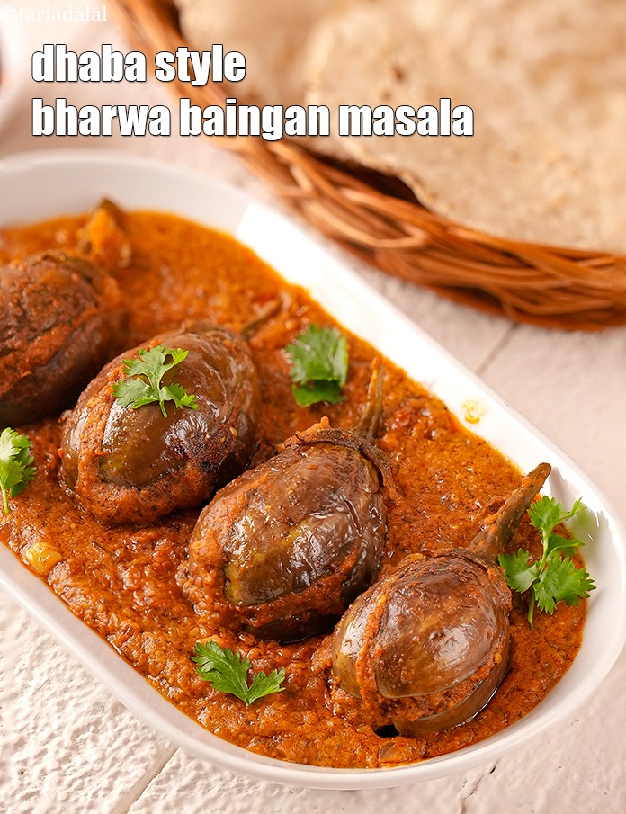 Step 37 – Serve<strong> bharwan baingan masala recipe | dhaba style bharwa baingan masala | stuffed brinjal ki …