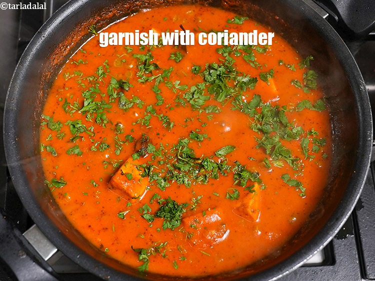 Step 37 – Garnish with coriander.