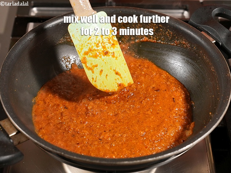 Step 37 – Mix well and cook further for 2 to 3 minutes.