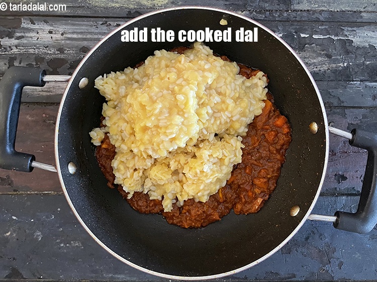 Step 37 – <p>Add the cooked dal.</p>