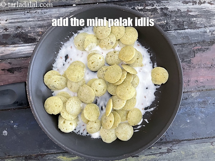Step 38 – Add the mini idlis.