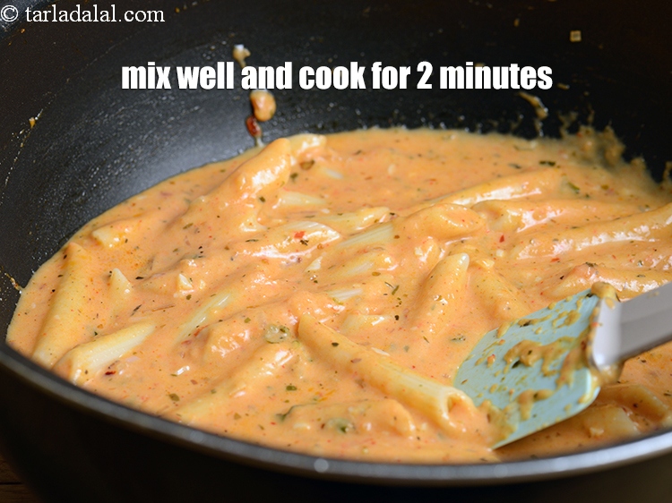 Step 39 – Mix well and cook on a medium flame for 2 minutes, while stirring occasionally.