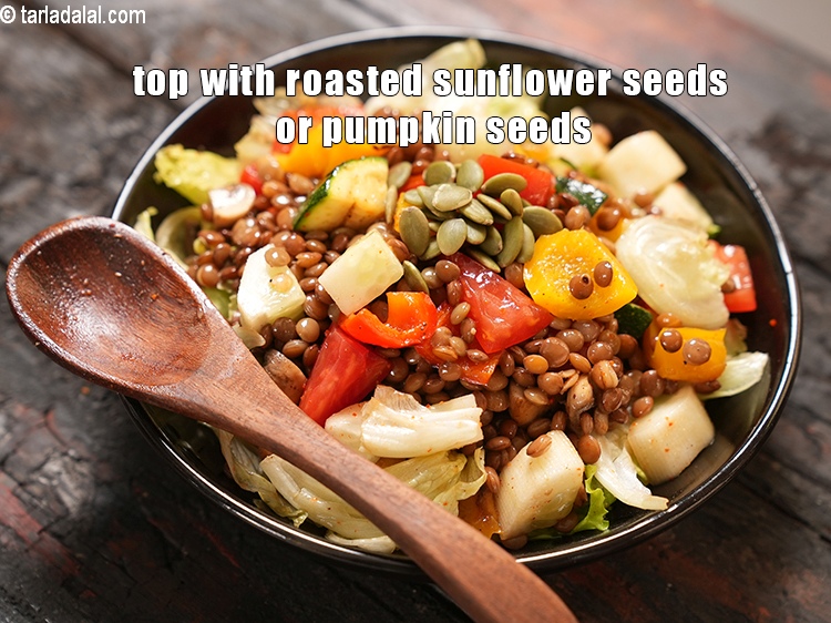 Step 37 – Top&nbsp;with roasted sunflower seeds or pumpkin seeds.