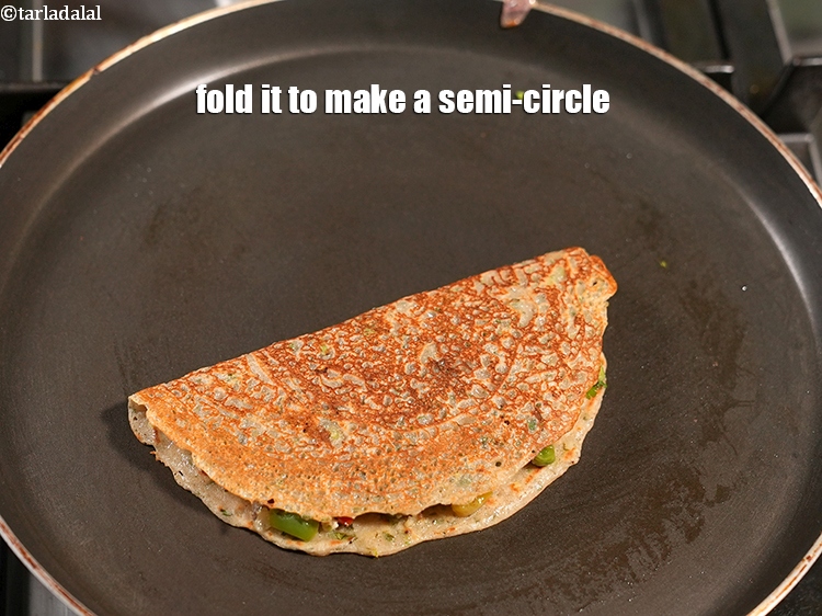 Step 38 – Fold it to make a semi-circle.