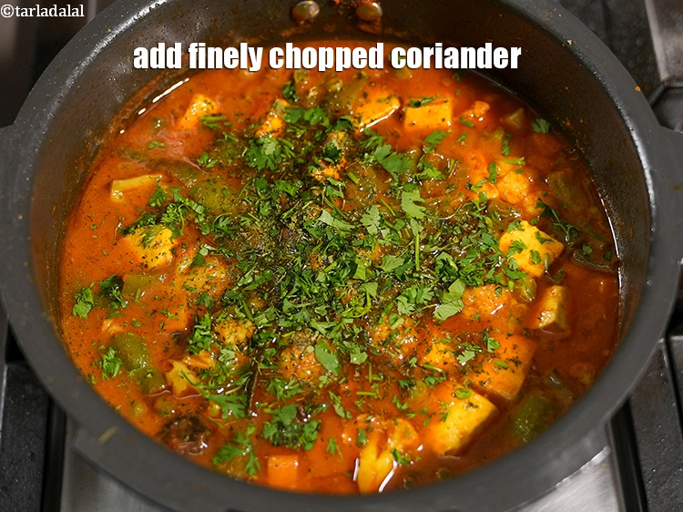 Step 38 – Add 1 tbsp finely <a href="https://www.tarladalal.com/glossary-chopped-coriander-783i">chopped coriander (dhania)</a>.