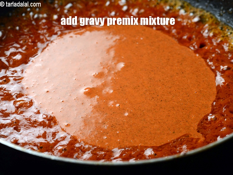 Step 37 – Add the gravy premix mixture.