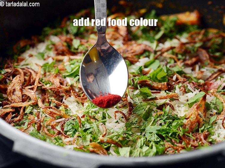 Step 38 – Add little red food colour. It is completely optional.