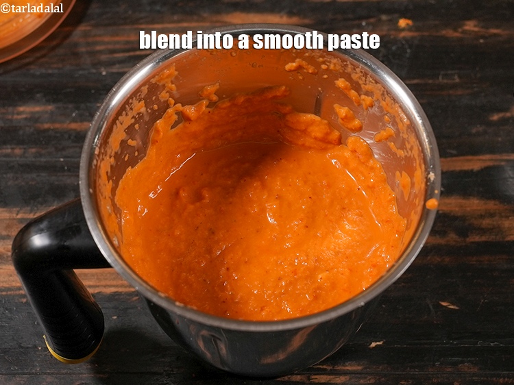 Step 39 – Blend into a smooth paste. Keep aside.&nbsp;