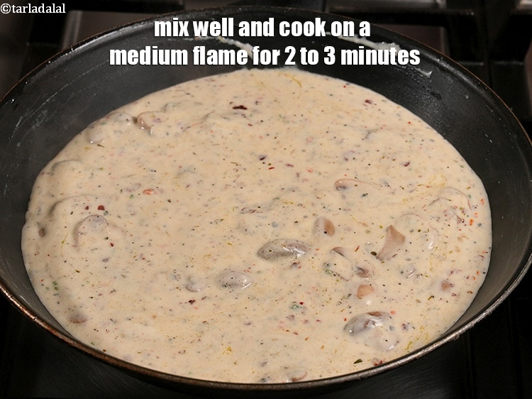 Step 39 – Mix well and cook on a medium flame for 2 to 3 minutes, while stirring …