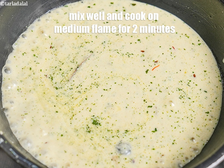 Step 38 – Mix well and cook on medium flame for 2 minutes.