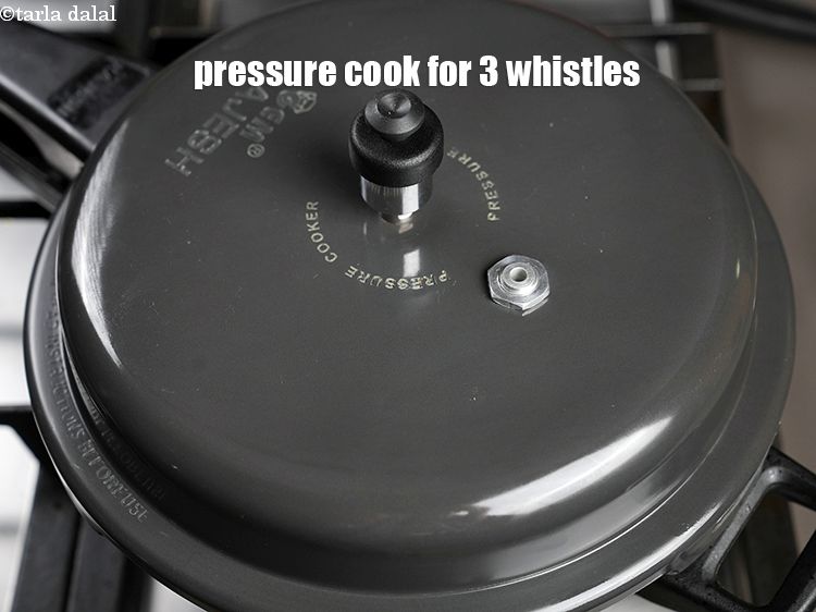 Step 39 – Pressure cook for 3 whistles.
