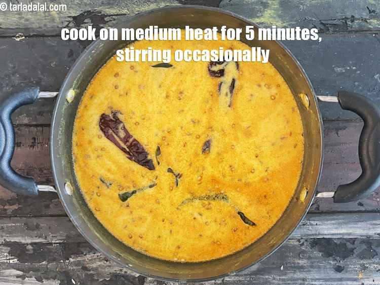 Step 39 – Cook on a medium flame for 5 minutes, while stirring occasionally.