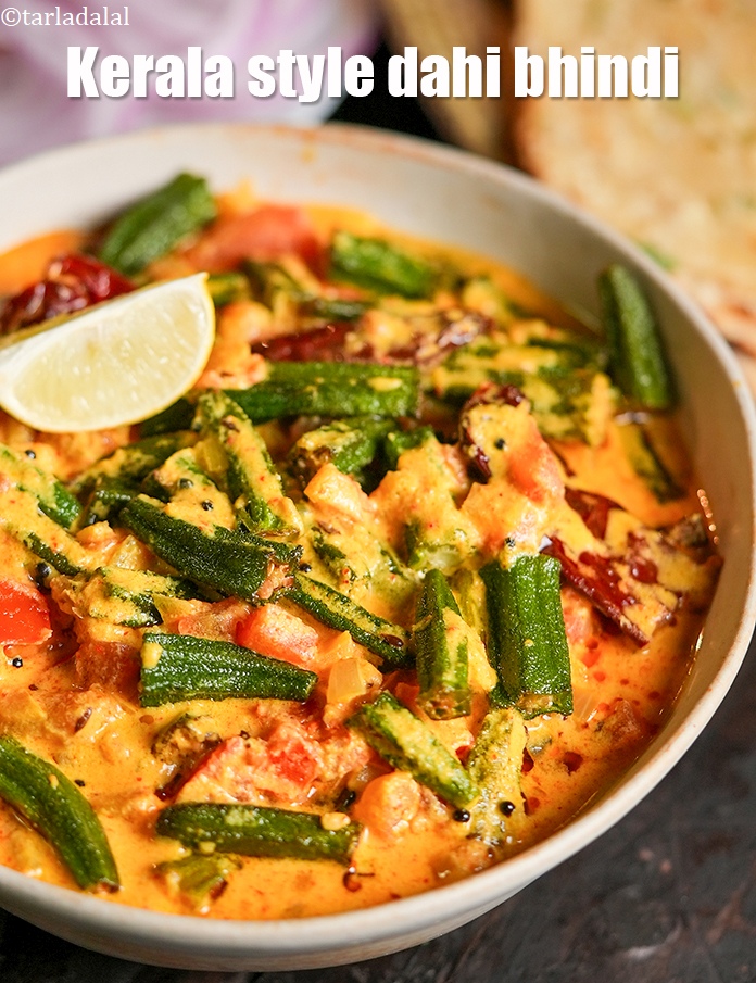 Step 38 – <p>Serve <strong>Kerala style dahi bhindi | South Indian dahi bhindi | okra yoghurt gravy |&nbsp;</strong>hot.</p>