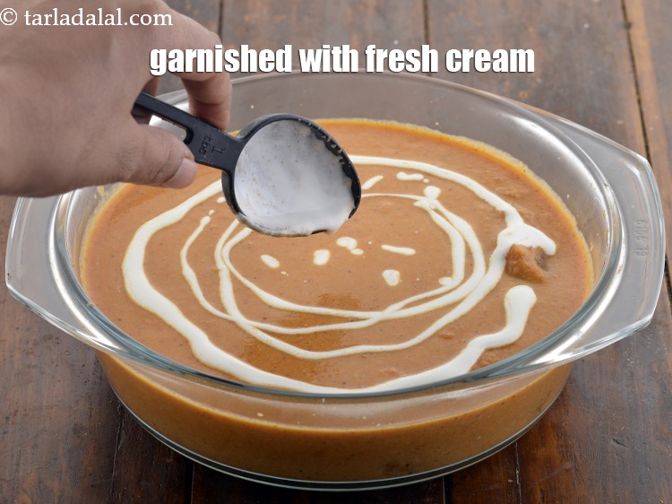 Step 36 – Serve <strong>Malai Kofta</strong> immediately garnished with fresh cream.