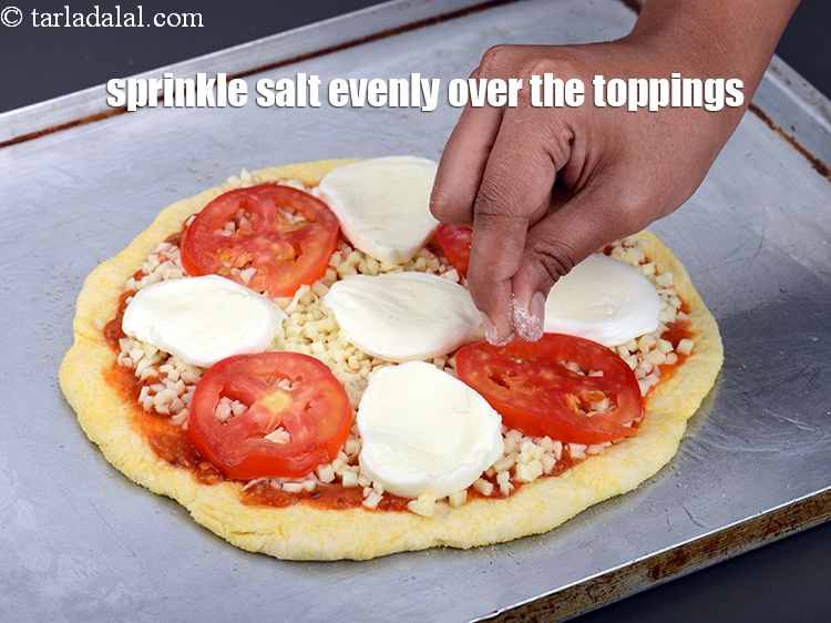 Step 38 – Sprinkle salt evenly over the toppings.&nbsp;