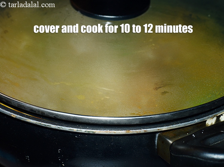 Step 38 – Cover with a lid and cook for 10 to 12 minutes or till the rice …