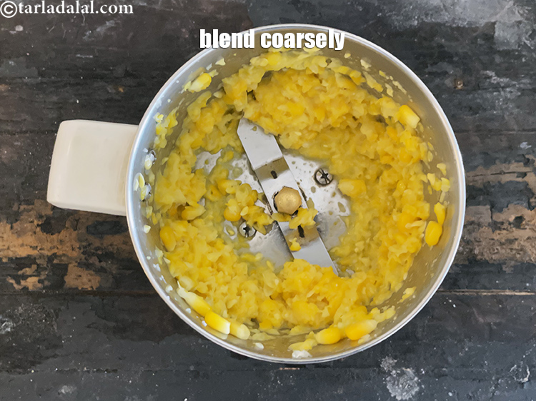Step 7 – Blend coarsely.