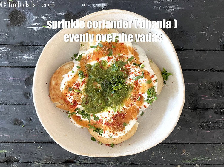 Step 38 – Sprinkle&nbsp;1 tbsp of coriander evenly over the curd mixture.