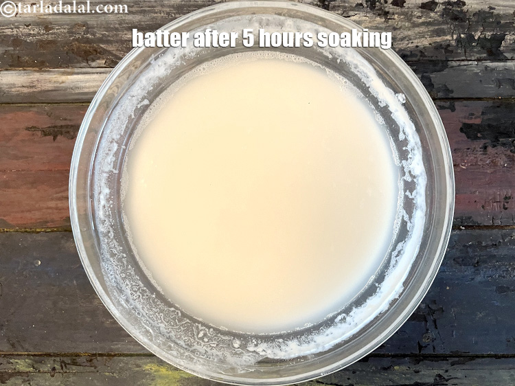 Step 45 – This is what the batter looks like. It has a bit of water on top.
