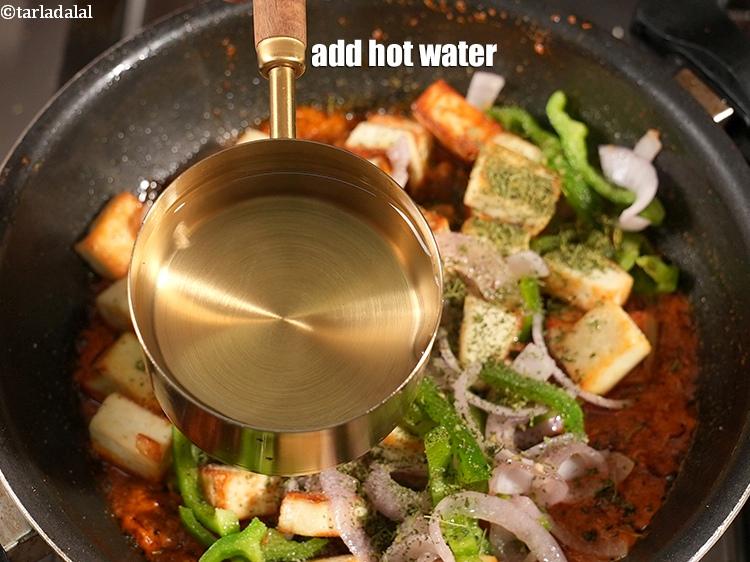 Step 39 – Add 1 cup hot water.