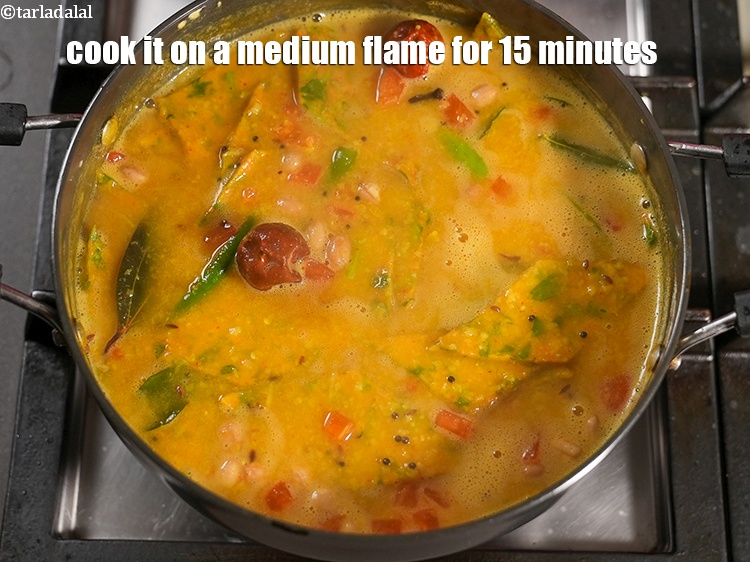 Step 39 – Cook it on a medium flame for 15 minutes, while stirring it occasionally.
