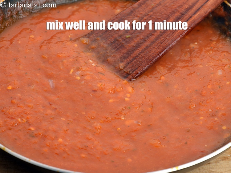 Step 41 – Mix well and cook on a medium flame for 1 minute, while stirring occasionally. Keep …