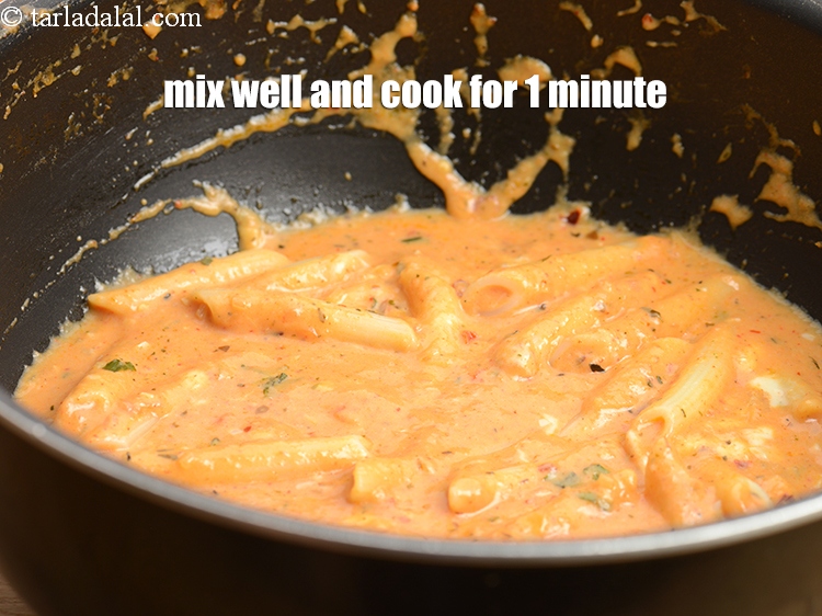 Step 41 – Mix well and cook on medium flame for 1 minute, while stirring occasionally.