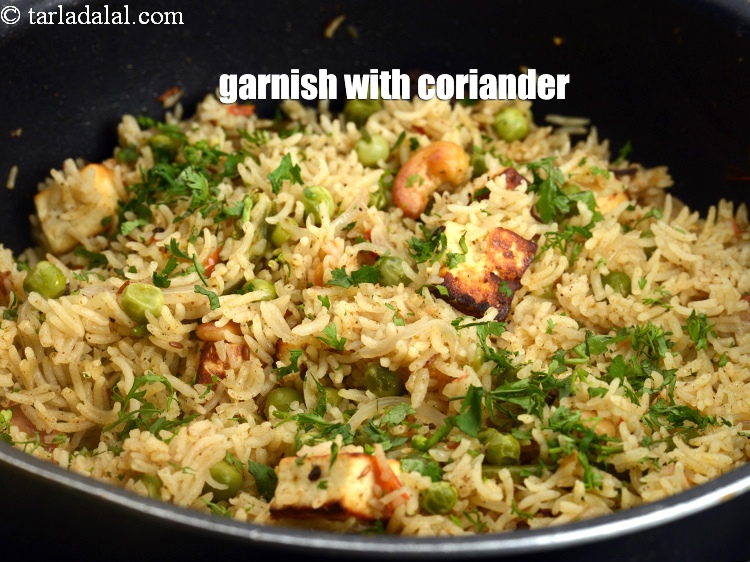Step 39 – Switch off the flame and garnish with coriander.