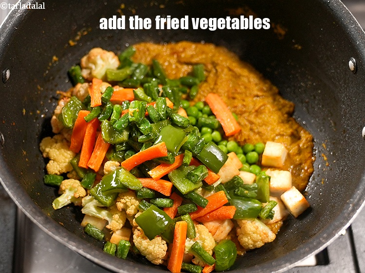 Step 41 – Add the fried vegetables.
