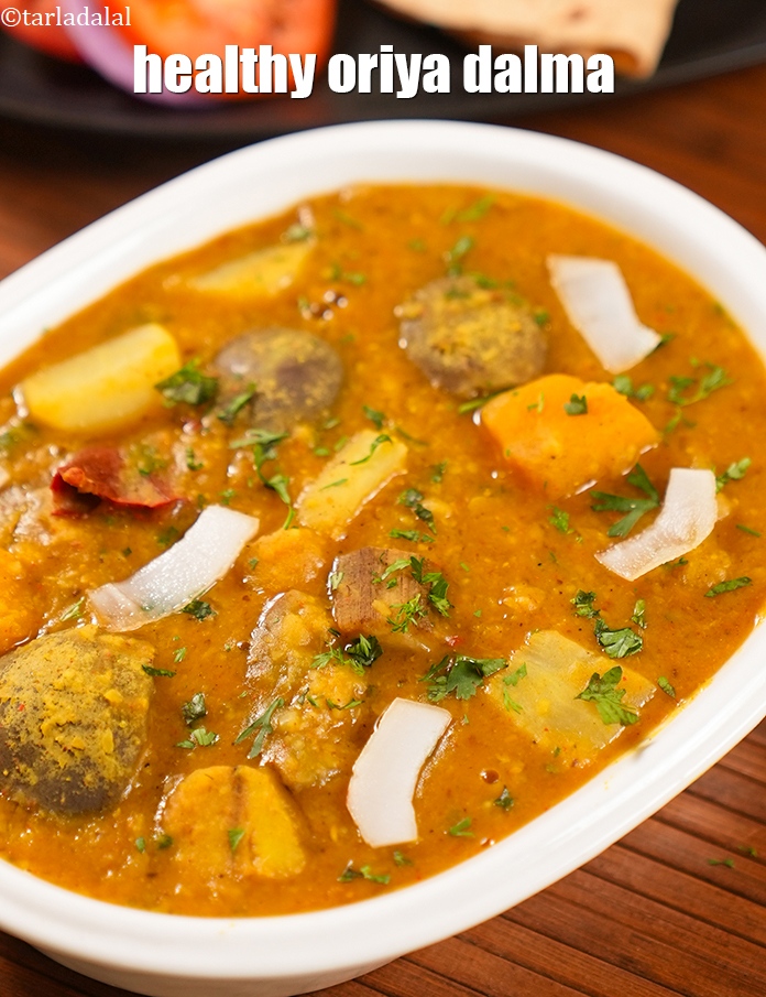 Step 40 – Serve <strong>odia dalma recipe&nbsp;|&nbsp;healthy oriya dalma&nbsp;|&nbsp;odia lentils and vegetable curry&nbsp;|</strong>&nbsp;hot garnished with coriander and <a …