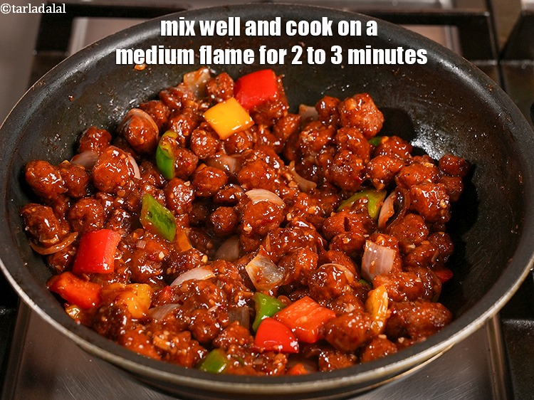 Step 40 – Mix well and cook on a medium flame for 2 to 3 minutes.