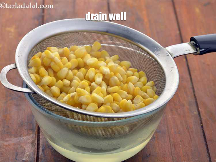 Step 5 – Drain using a strainer.