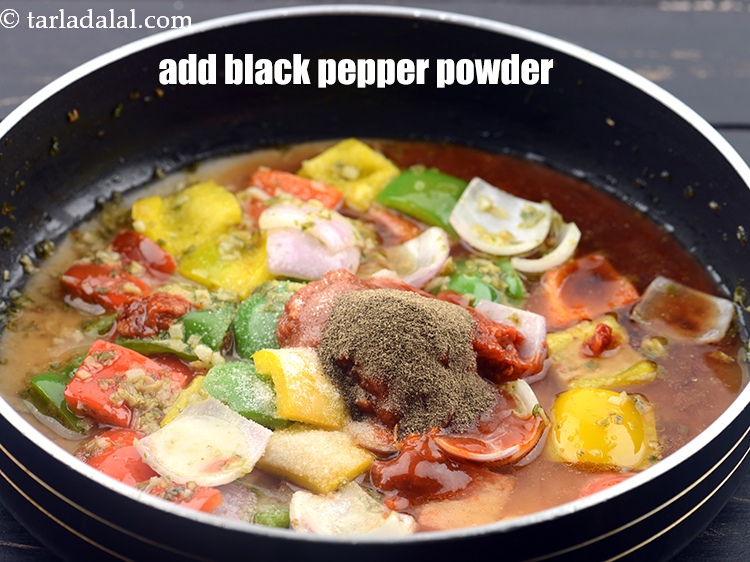 Step 40 – Add 1/2 tsp black pepper powder.