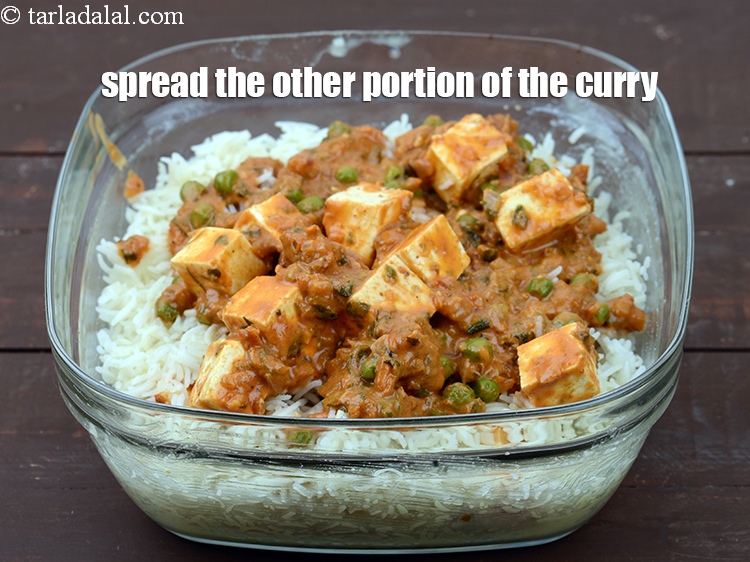 Step 42 – Then spread the other portion of the curry.