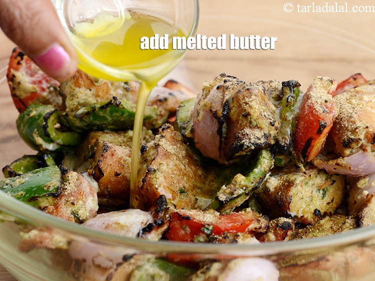 Step 44 – Add 2 tbsp <a href="https://www.tarladalal.com/glossary-melted-butter-1941i">melted butter</a>.