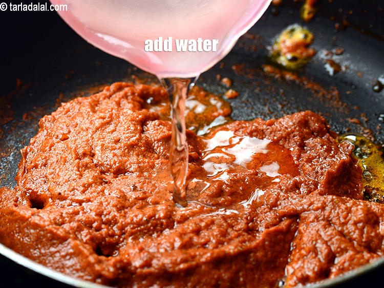 Step 39 – Add &frac14; cup water.