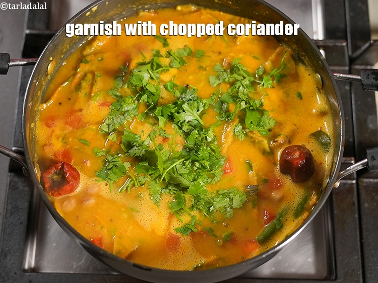 Step 41 – Garnish with&nbsp;<a href="https://www.tarladalal.com/glossary-chopped-coriander-783i">chopped coriander (dhania)</a>.