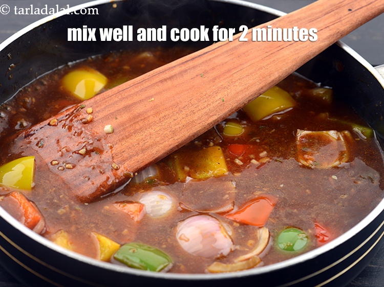 Step 47 – Always stir the cornflour-water mixture well before adding it to any sauce or gravy. The …