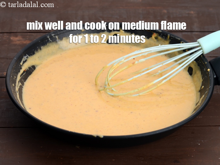 Step 43 – Mix well and cook on medium flame for 1 to 2 minutes, while stirring continuously. …
