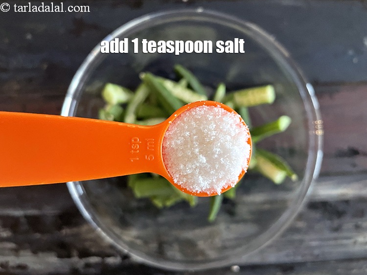 Step 13 – Add 1 tsp salt.