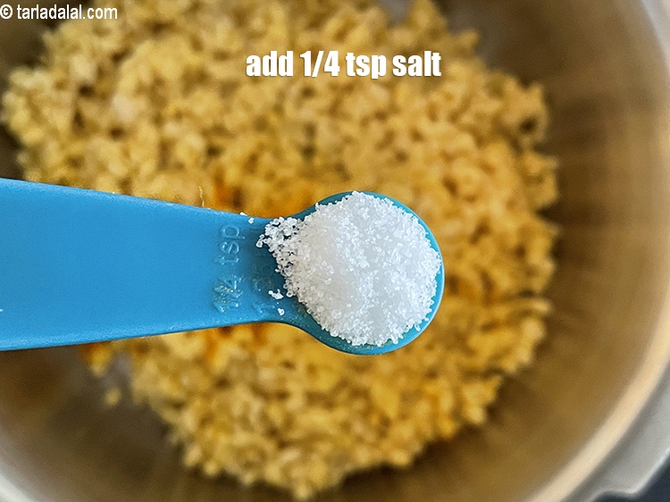 Step 18 – Add salt to taste. We added 1/4 tsp salt.