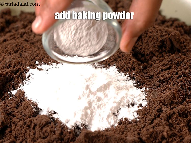 Step 5 – Add 1 tsp <a href="https://www.tarladalal.com/glossary-baking-powder-425i">baking powder</a>.