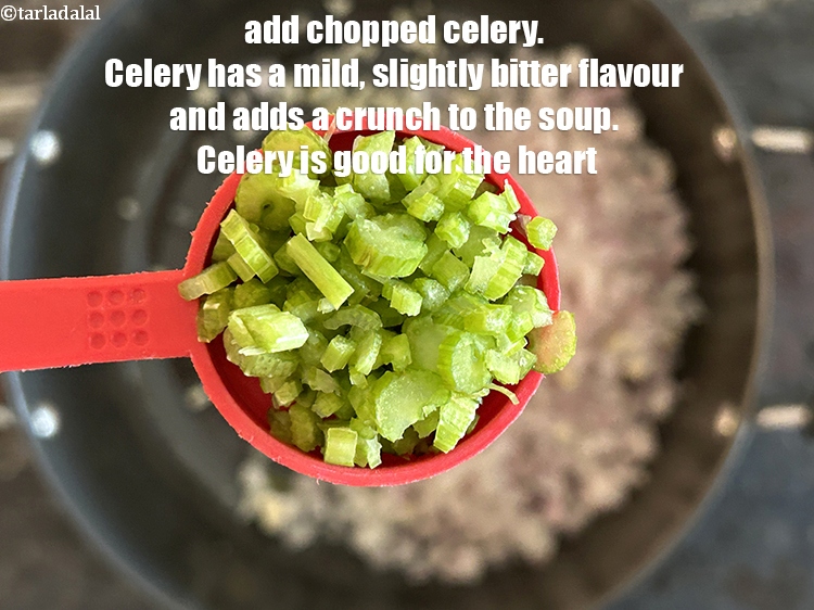 Step 22 – <meta charset="UTF-8" />Add&nbsp;1 1/2 cups&nbsp;roughly&nbsp;<a href="glossary-chopped-celery-799i">chopped celery (ajmoda)</a>.&nbsp;Celery adds a bit of crunch to the …