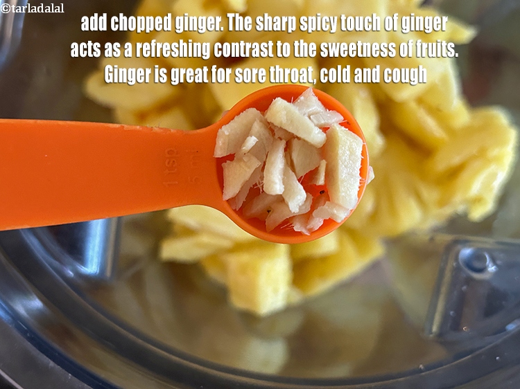 Step 22 – <meta charset="UTF-8" /> Add&nbsp;roughly&nbsp;<a href="glossary-chopped-ginger-786i">chopped ginger (adrak)</a>.&nbsp;The sharp, spicy touch of ginger acts as a …